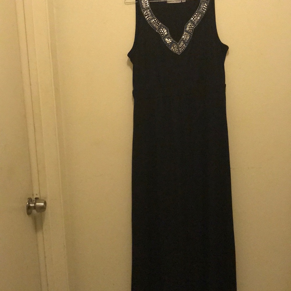 Black maxi dress